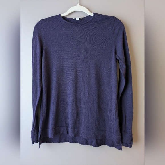 J. Jill xs Purple 100% Merino Wool light weight sweater - Picture 1 of 10